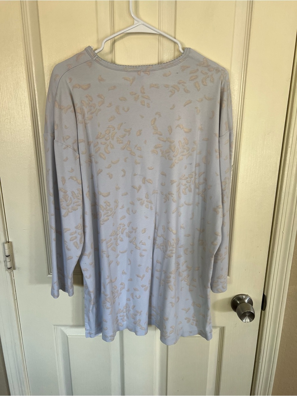 Vintage Victoria’s Secret Blue Floral 100% Cotton Sleep Shirt Nightgown L - Picture 9 of 11